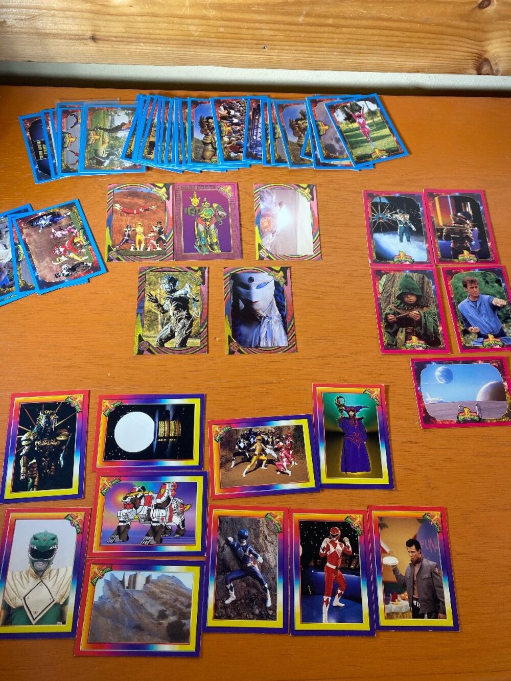 1994 Collect-A-Card Mighty Morphin Power Rangers Series 1 & 2 Card Lot Power Foi